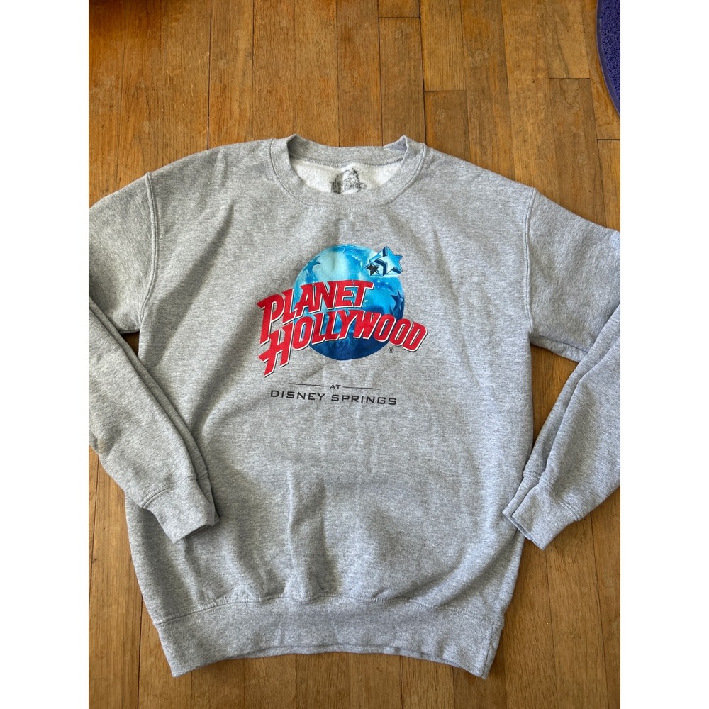 Planet Hollywood Disney Springs Gray Graphic Sweatshirt Small